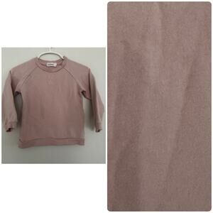 Miles Long Sleeve Sweatshirt in Dusty Pink